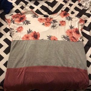 Flower long tee